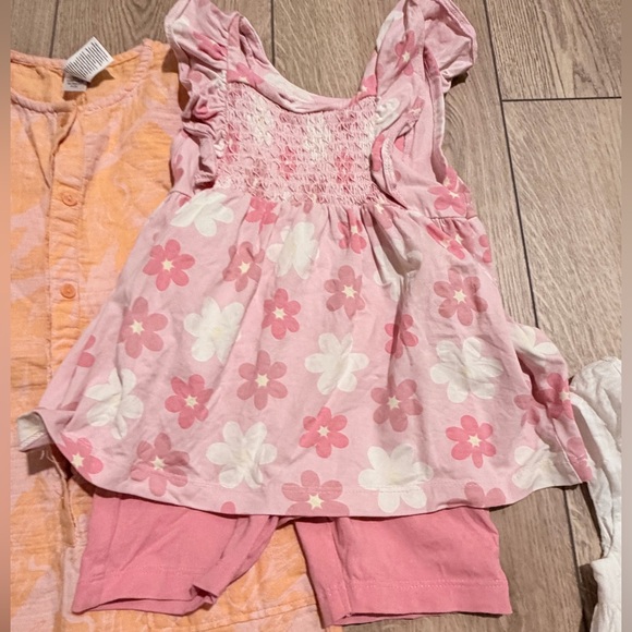 Tartine et Chocolat Pink and White Floral Kids Set - Picture 4 of 6